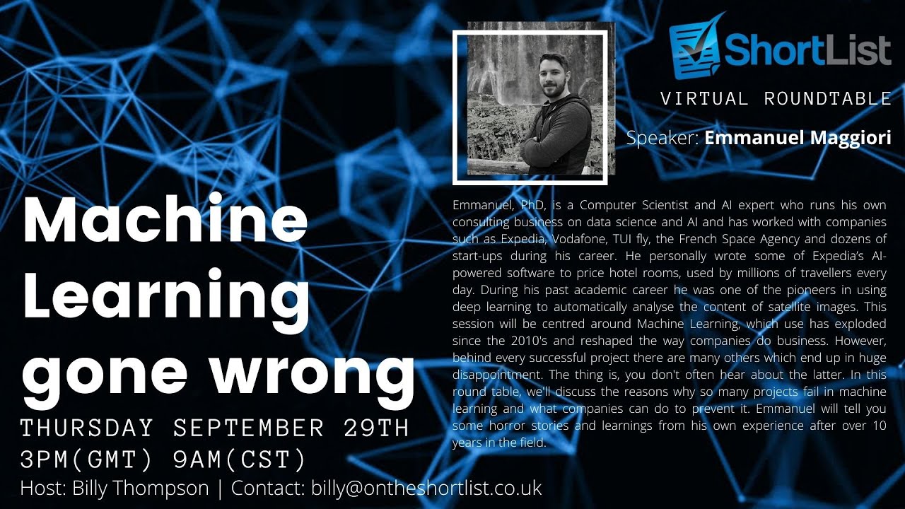 Machine Learning Gone Wrong Full VRT