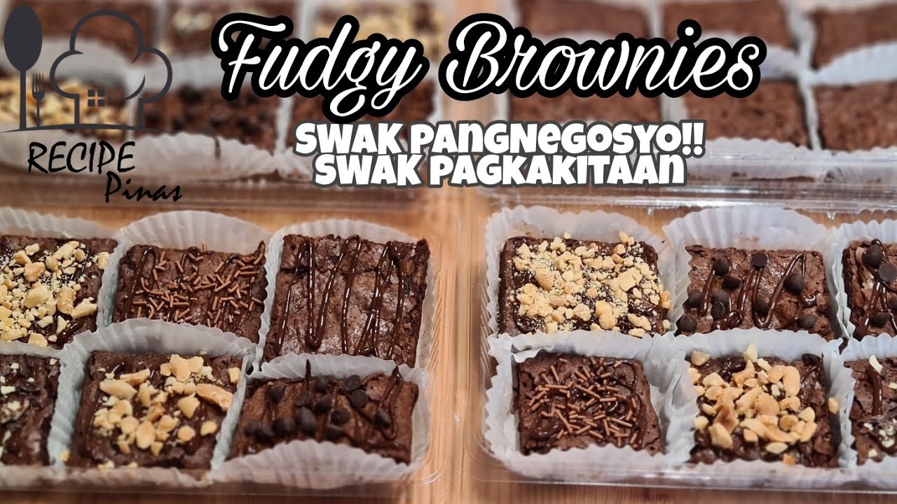 FUDGY BROWNIES PangNegosyo Recipe | Recipe Pinas