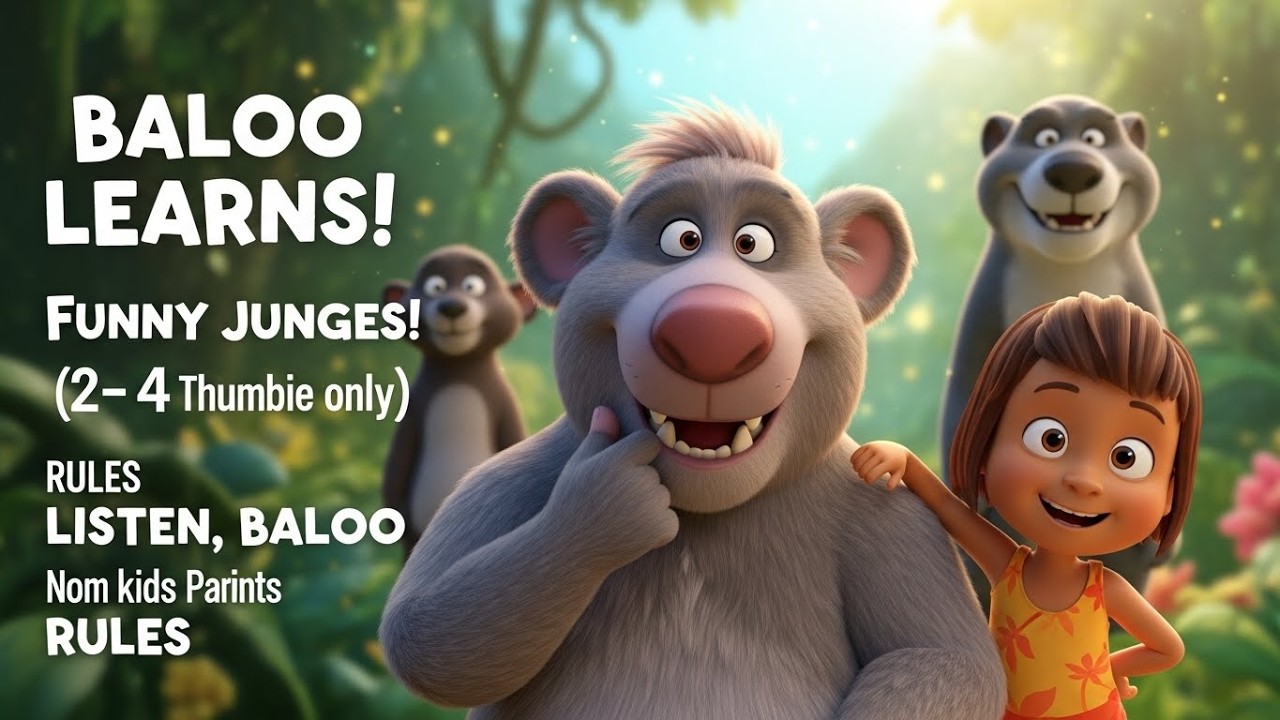 The Jungle Book Episode 2 🐻 | Funny 3D Cartoon Story for Kids