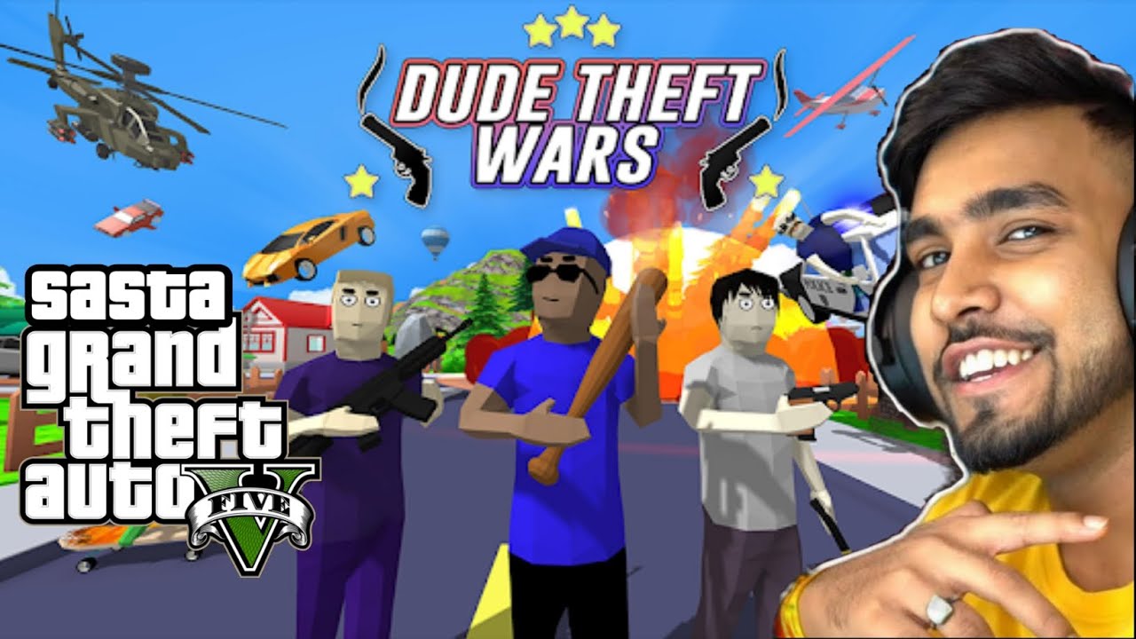 Playing Sasta GTA 5 in Mobile | Dude Theft War |