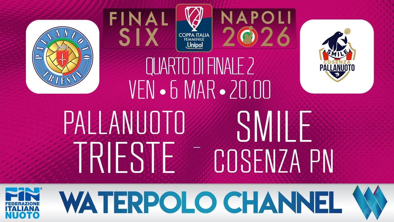 Coppa Italia Unipol 2026 - Quarto di Finale: PN Trieste - Smile Cosenza PN