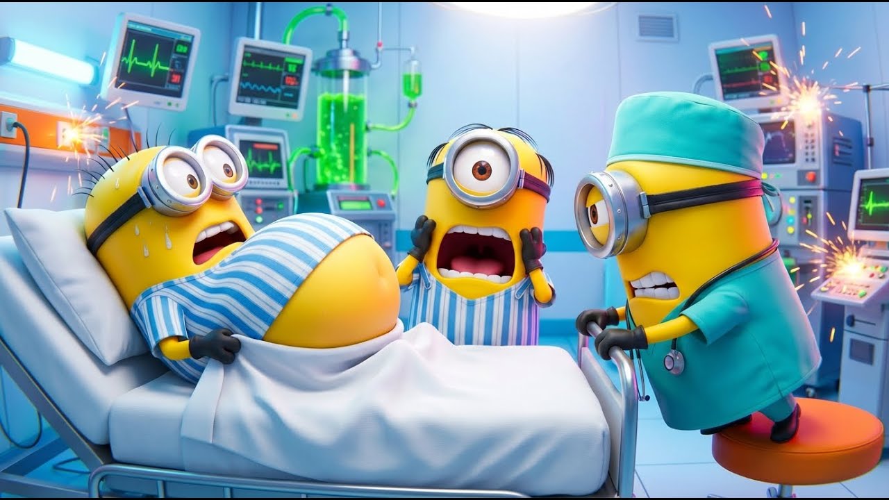MINIONS HOSPITAL DASH 🏥 Bob&rsquo;s GIANT Food Mystery | Funny Minions Animation