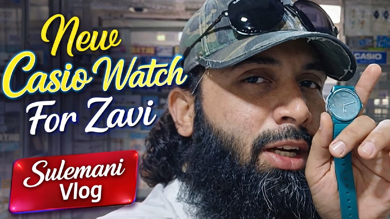 A New Casio Analog Watch for my Son and the tour of Cooperative Market Saddar. Sulemani Vlog.