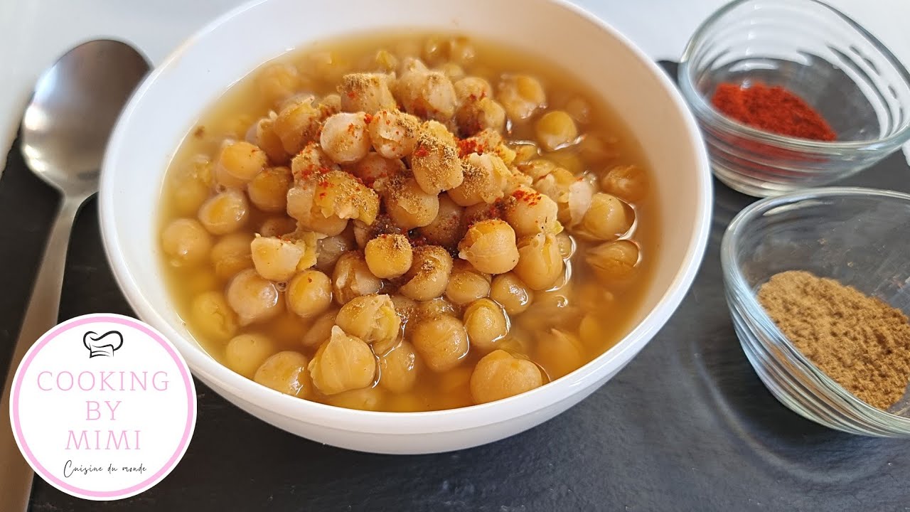 😋🇲🇦DÉLICIEUSE RECETTE DE POIS CHICHES AU CUMIN 