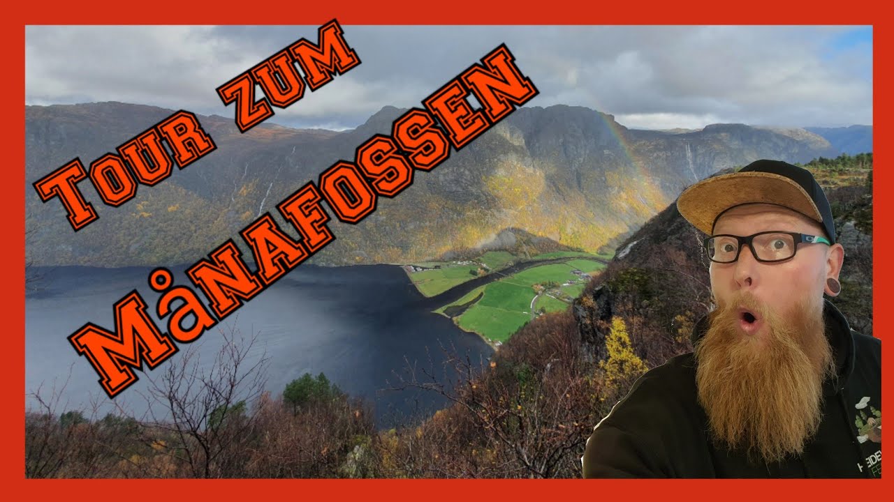 Wasserfall, Dirdal, Månafossen, wandern