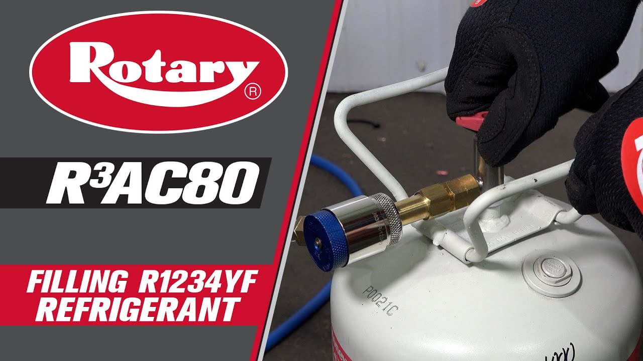 Rotary R3AC80: Filling R1234yf refrigerant