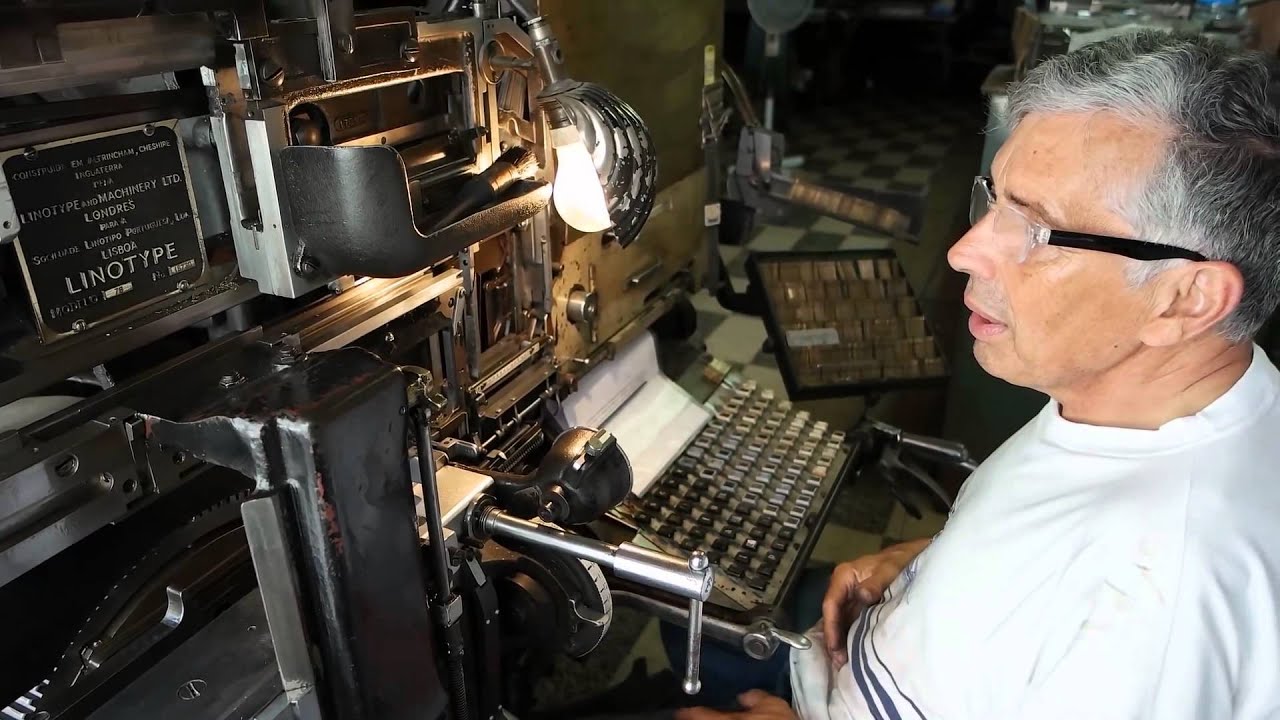 Composi&ccedil;&atilde;o Mec&acirc;nica em Linotype