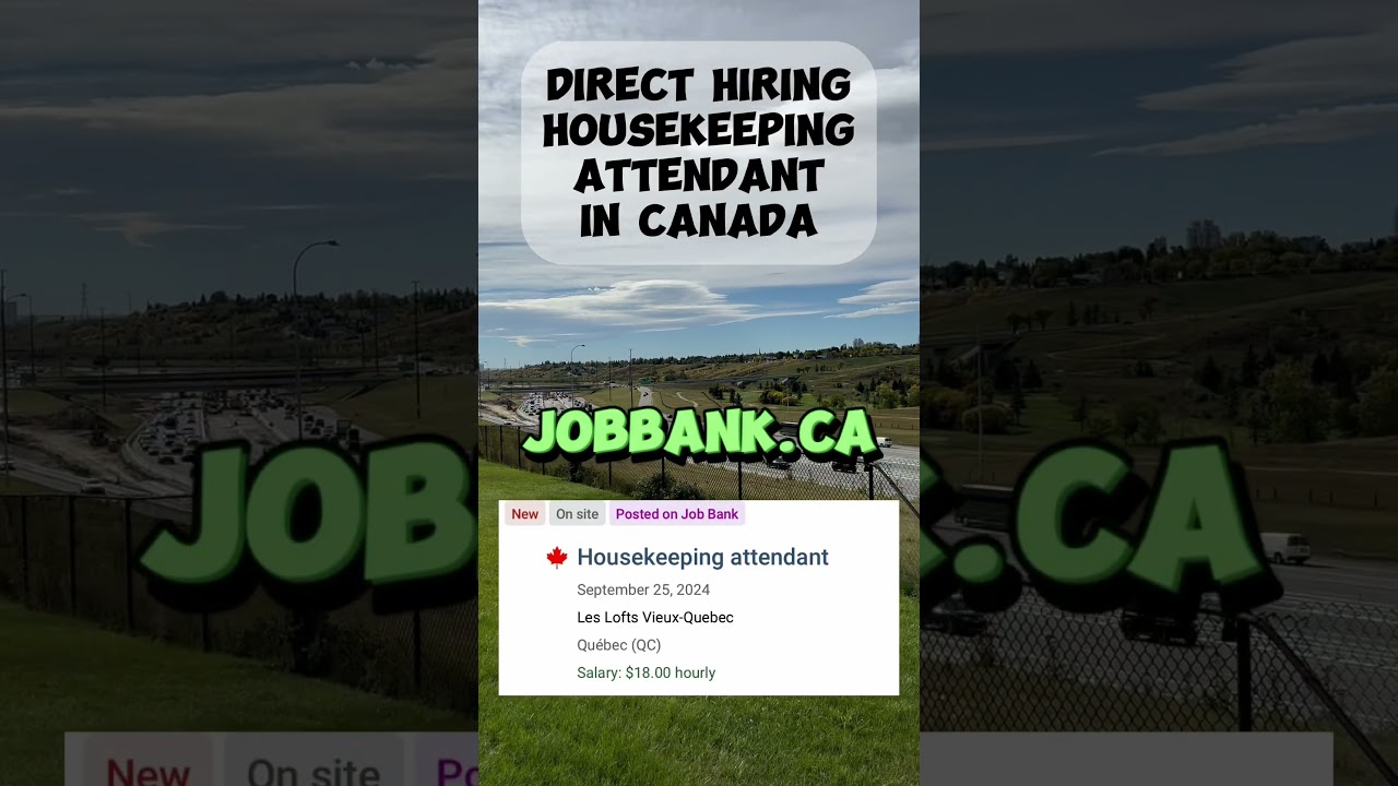 Housekeeping Attendant Direct Hiring in Canada I Buhay Canada #shorts