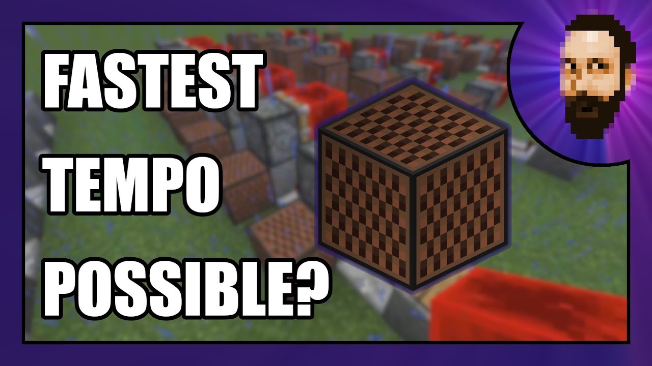 Half Tick Note Tempo | Minecraft Note Block Tutorial