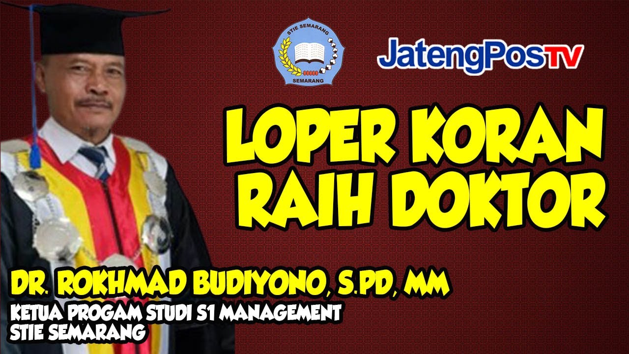 MANTAN LOPER KORAN RAIH DOKTOR | INSPIRING - JATENGPOS TV