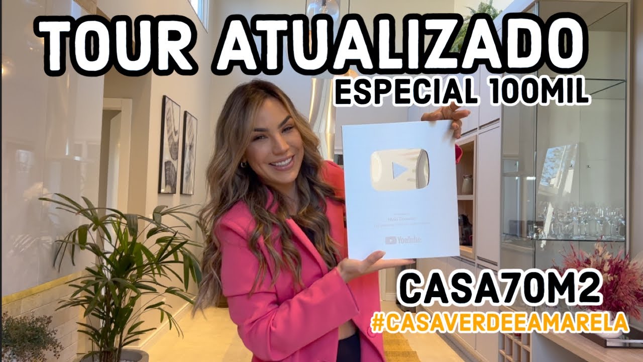 TOUR ATUALIZADO, CASA 70 M2. ESPECIAL 100K - #minhacasaminhavida  #casaverdeeamarela