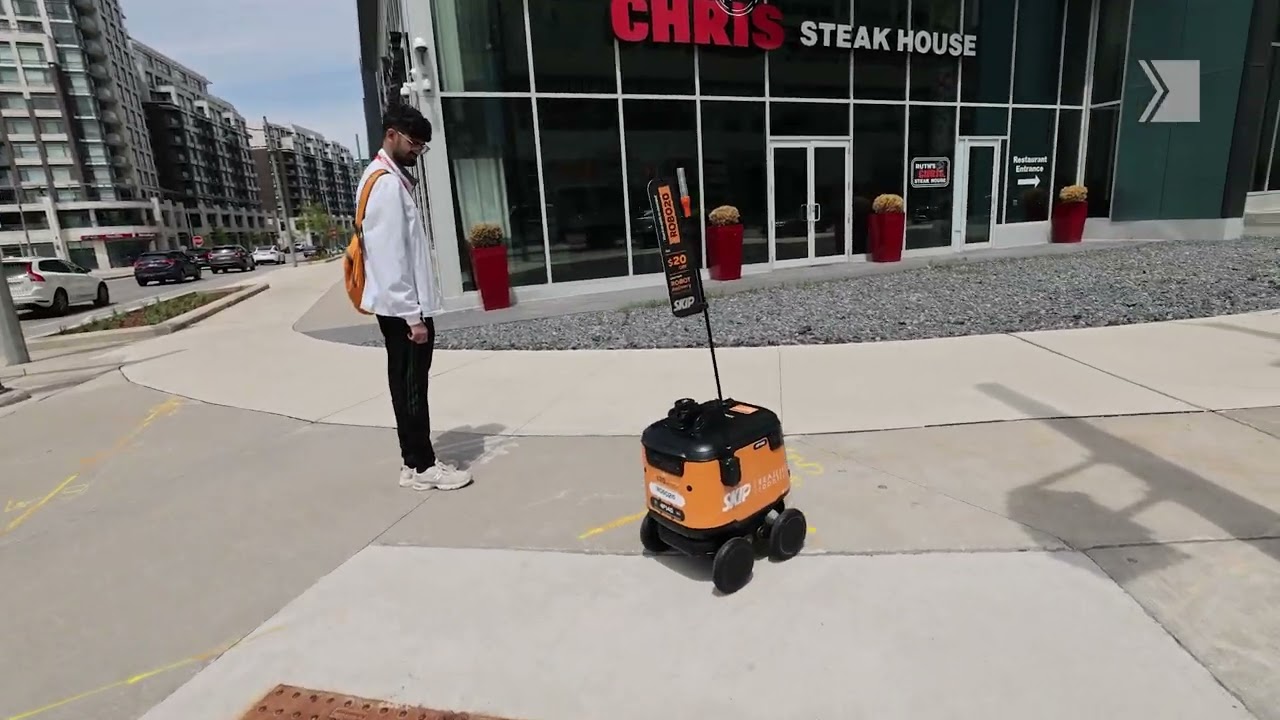 Skip the human? Food delivery service test drives robots in downtown Markham