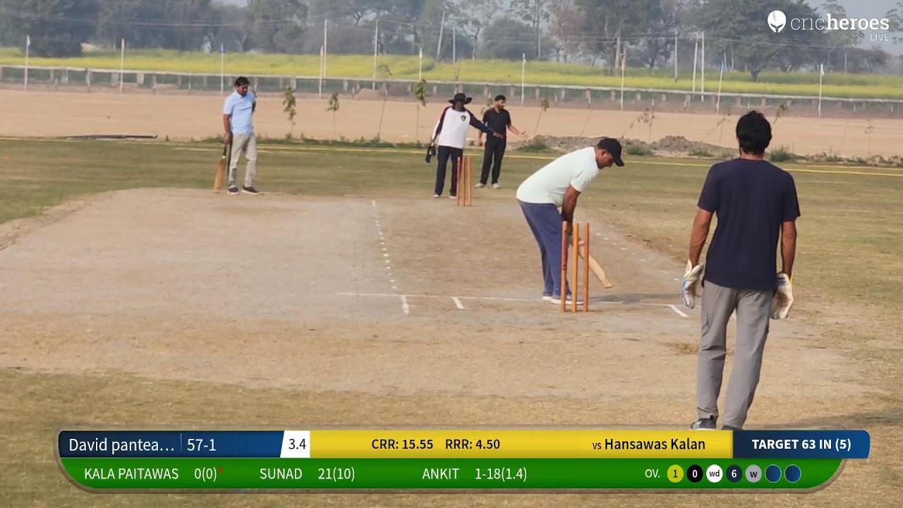 Hansawas Kalan vs David panteas kurad live cricket match | ch.sube Singh memorial cup Dohka hariya