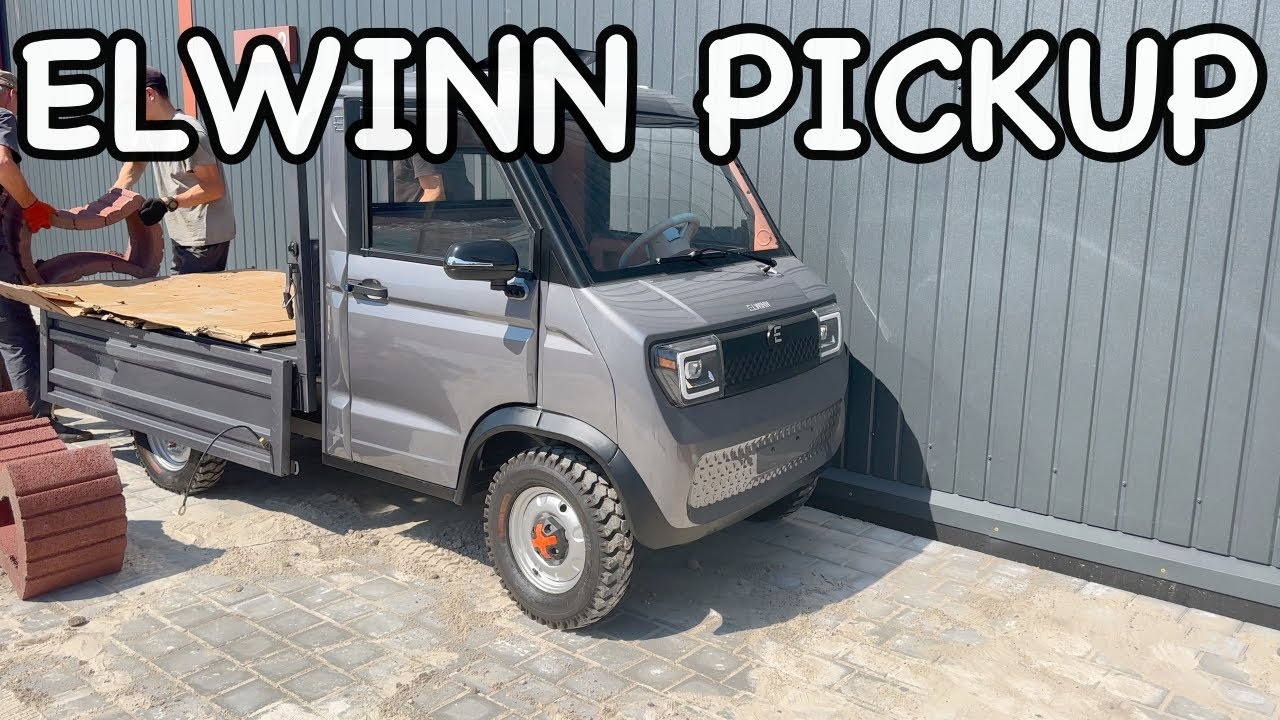 Електровантажівка Elwin Pickup тягне 800 кг без краплі пального!