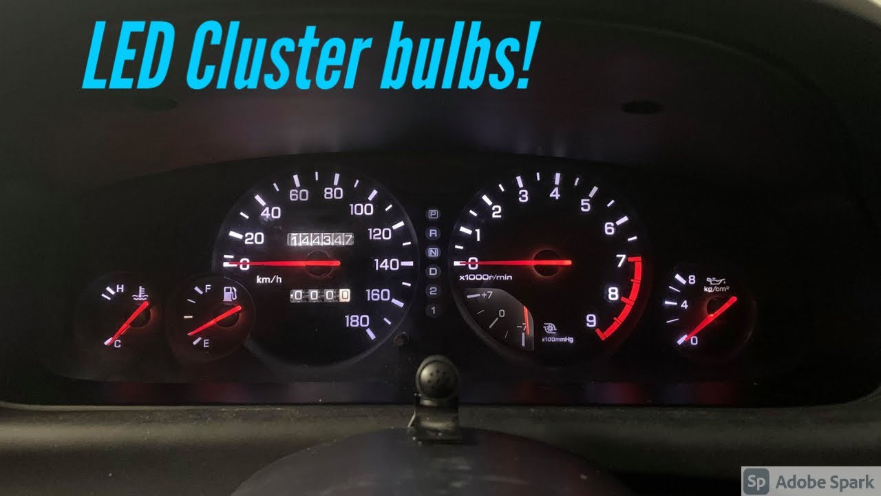 How to: Replace Nissan Skyline R33 cluster bulbs!
