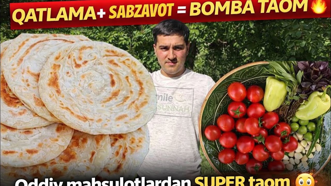 👉 “QATLAМА + SABZAVOT = BOMBA TAOM 😍🔥” #taom 