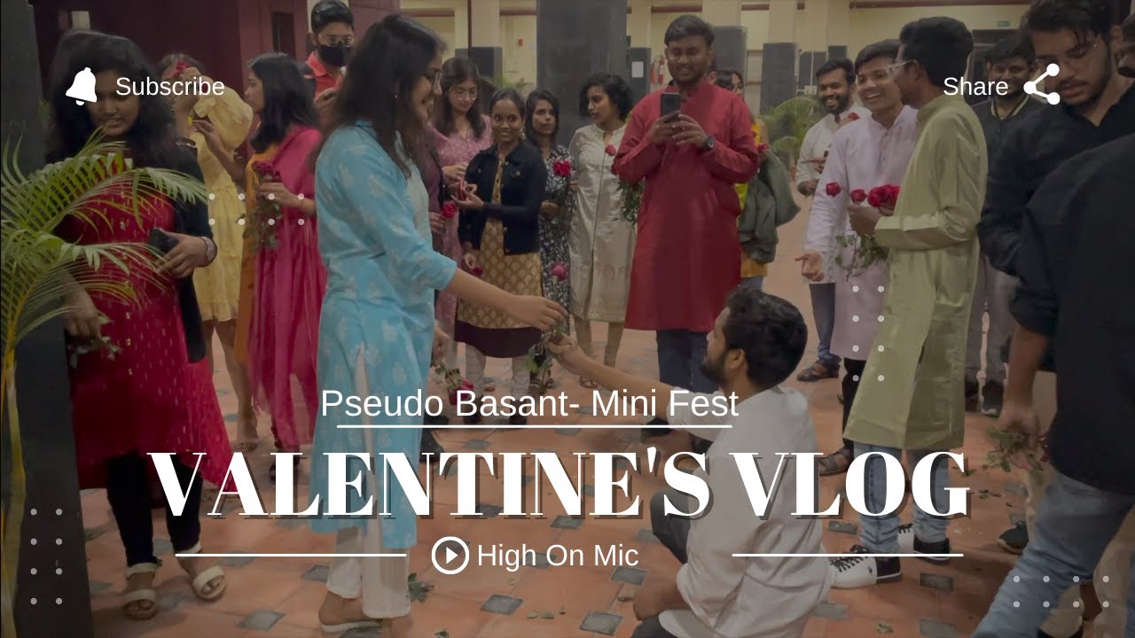 Valentine's Day Vlog❤️ || Pseudo Basant🎉 || ft Seniors and Clubs💃 || IIT(ISM) Dhanbad