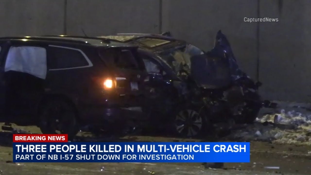 3 killed, 5 injured in I-57 crash