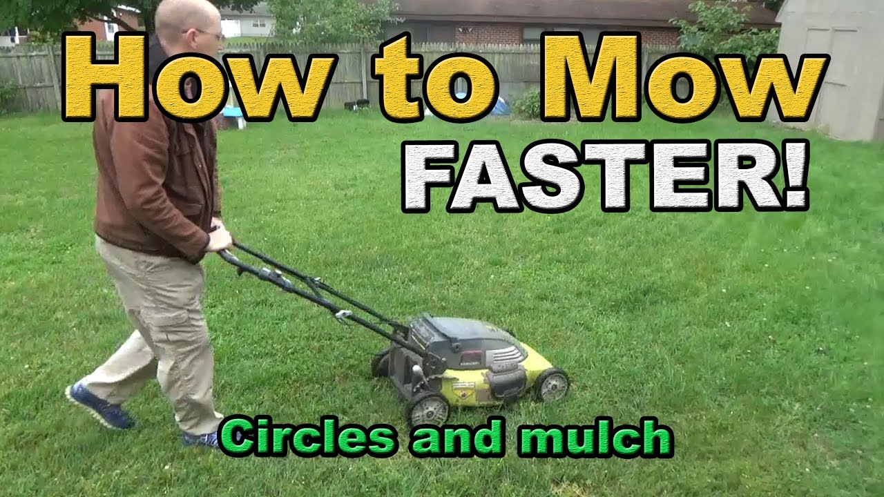 Lawn Mowing HACK how to mow your lawn faster