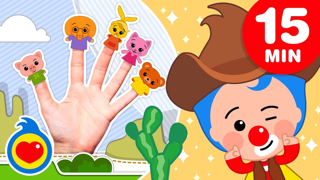 🤠 👢The Finger Family Country Song + More Kids Songs ♫ Plim Plim - The Kindness Hero (15+ Min)