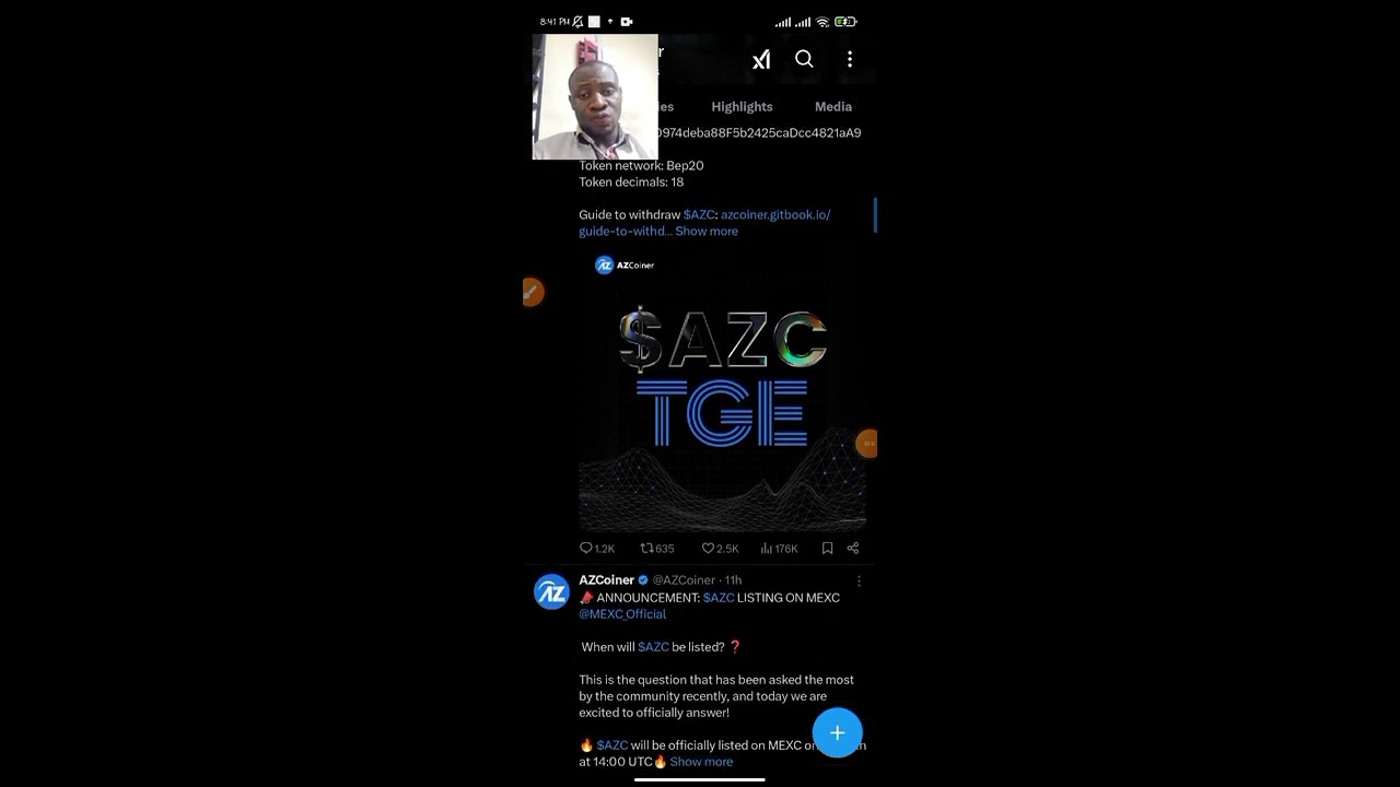 AZcoiner Listing Tomorrow 😱😱 Are you Verified?? #crypto #azcoiner #mexc #binance