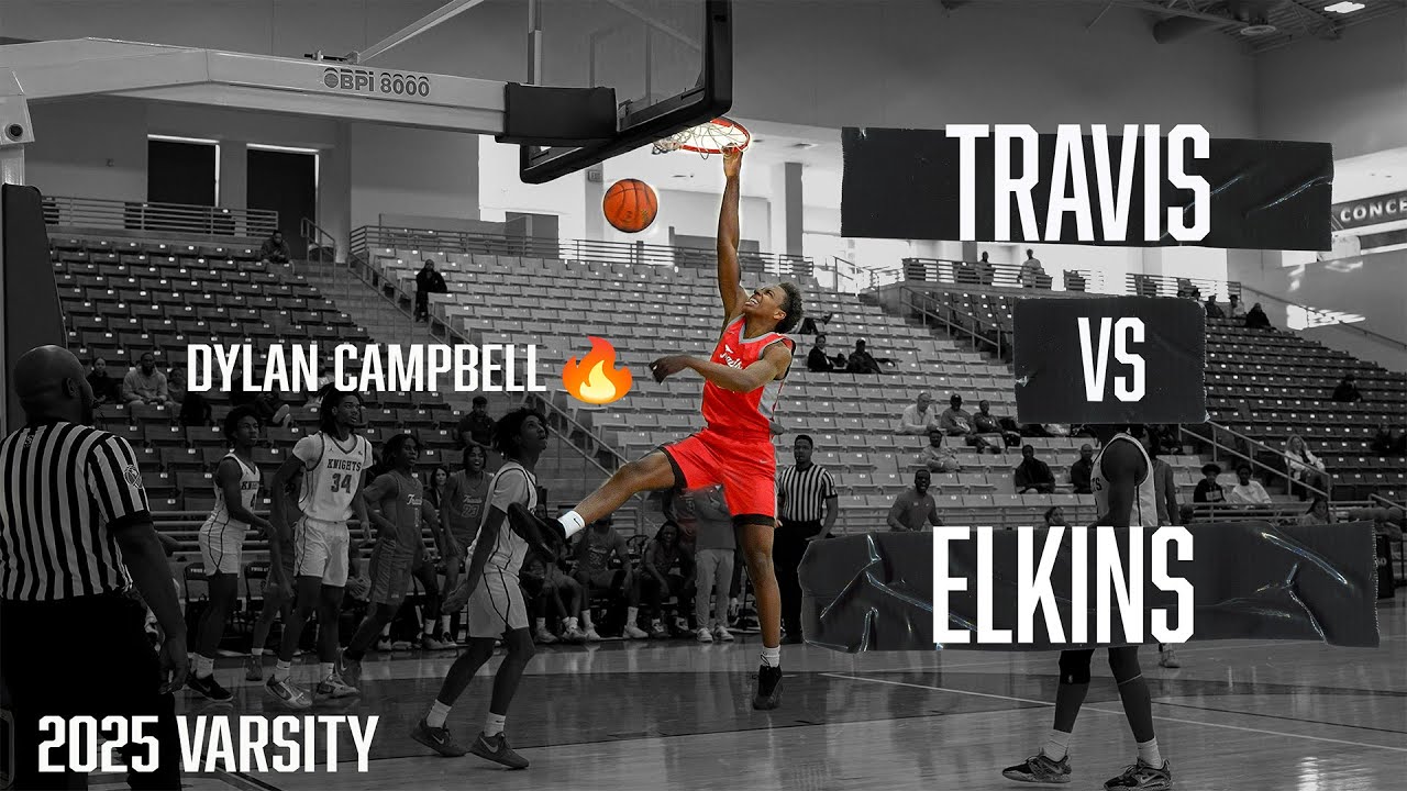 Travis Tigers-vs-Elkins Knights | Varsity | Dylan Campbell🔥| Full Game | 2024 District Play