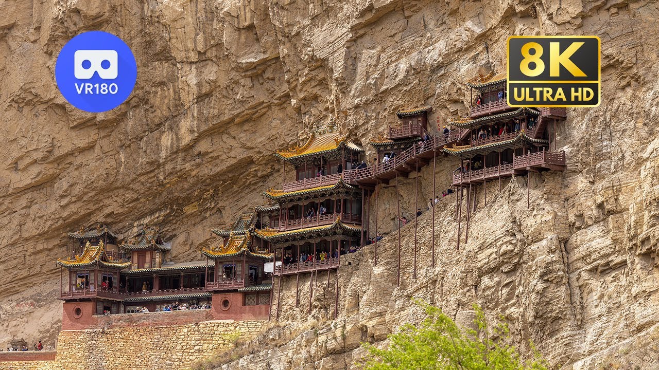 【VR180】Travel China: Hanging Temple 悬空寺 | Ancient China's Architectural Wonder