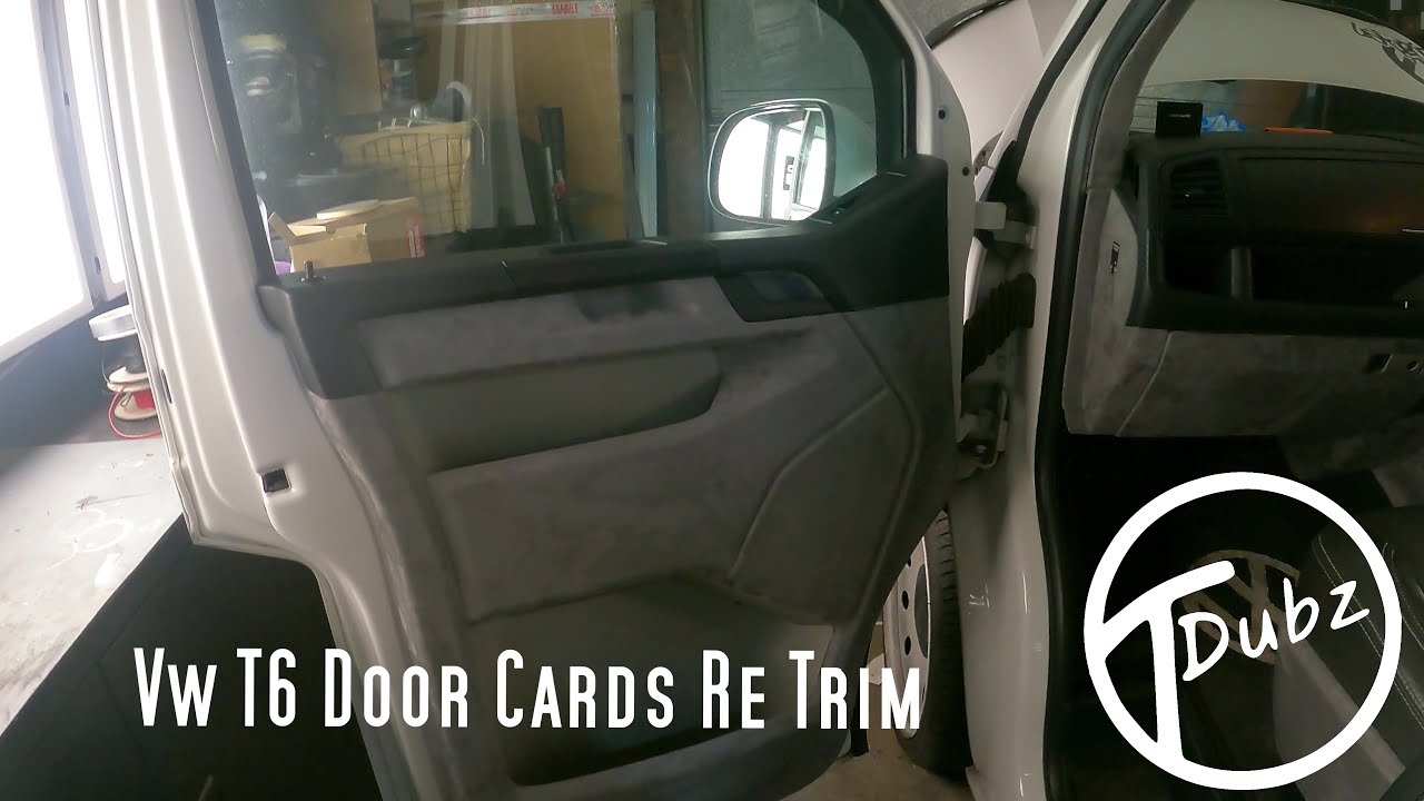 VW T6 door cards  #retrim #suede #vw #doortrim