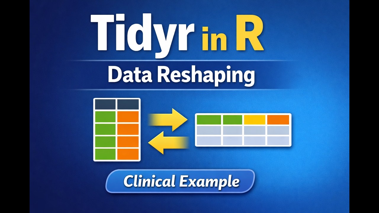 tidyr Package in R for Clinical Programming | Data Reshaping (Wide ↔ Long) | Tidyverse Part 2