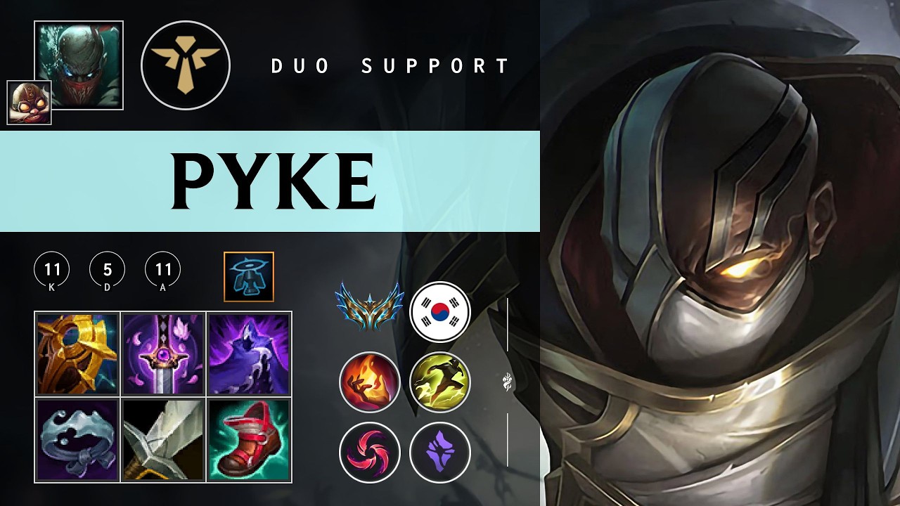 Pyke Support vs Hwei - KR Challenger Patch 26.05