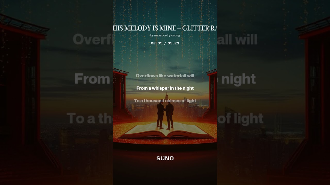 THIS MELODY IS MINE – GLITTER RAIN- Maya Poetry to song: Live, love, laugh, music....a way of life