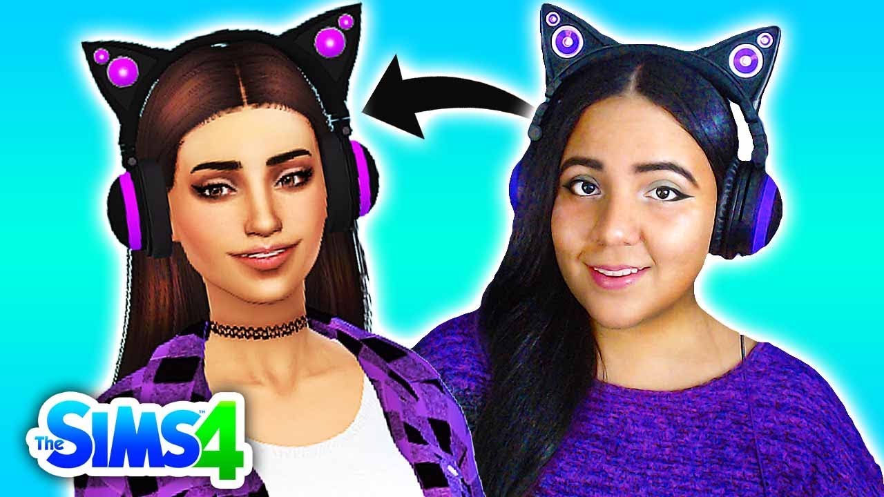 MAKING MY SIM SELF! 💗 in The Sims 4 Create a Sim! 💕