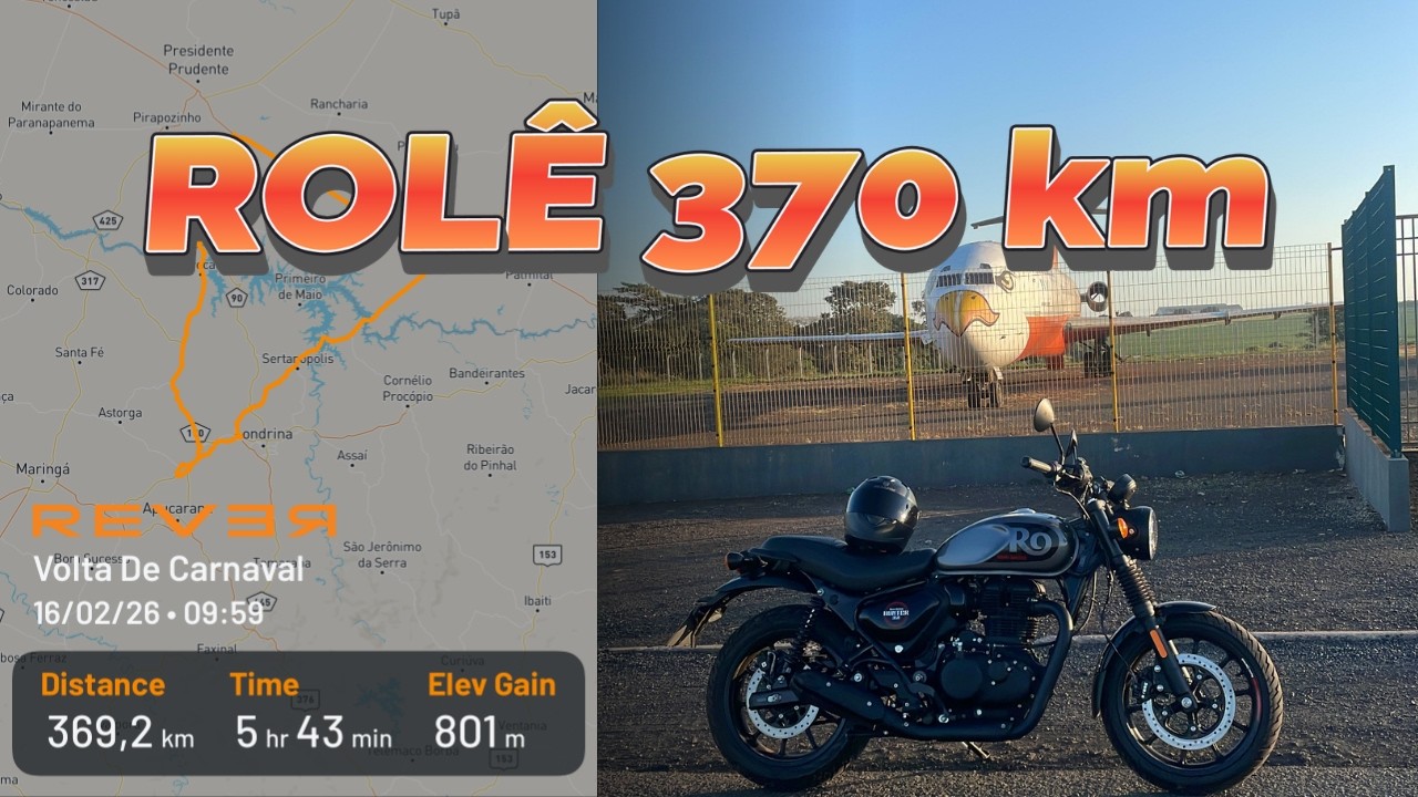 O QUE ACHEI DO PINHÃO DE 16 DENTES NA HUNTER 350? | ROLEZÃO DE 370KM