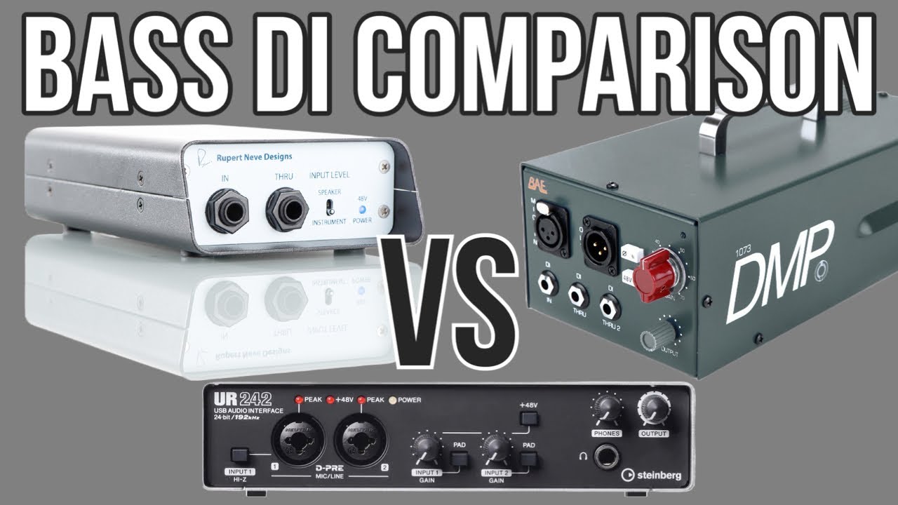 Bass DI Comparison - Steinberg UR242 (direct) vs RNDI vs BAE 1073 DMP