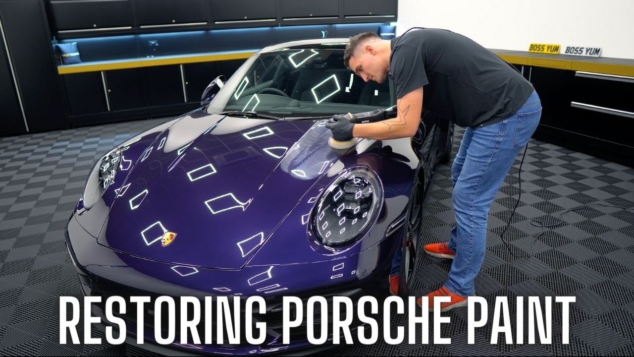Soft Purple Paint Correction On A Porsche 911 992 GTS In Viola Metallic