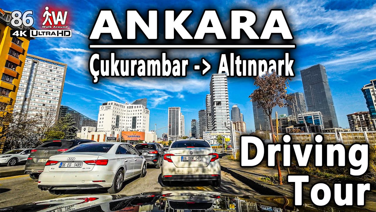 Driving from Çukurambar to Altınpark | Ankara 4K Araba Sürüş