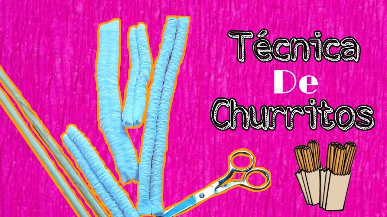 Técnica de Churritos (Papel Crepé)