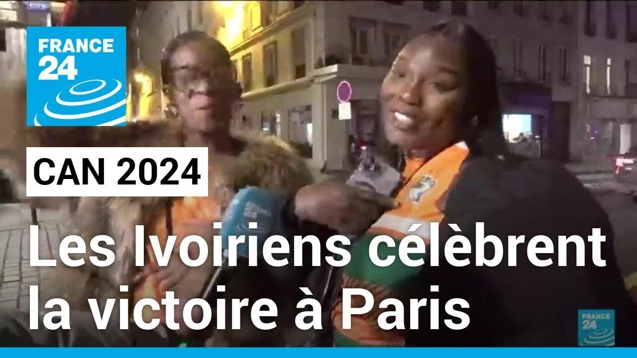 CAN 2024 : la diaspora ivoirienne en France c&eacute;l&egrave;bre la victoire dans les rues de Paris