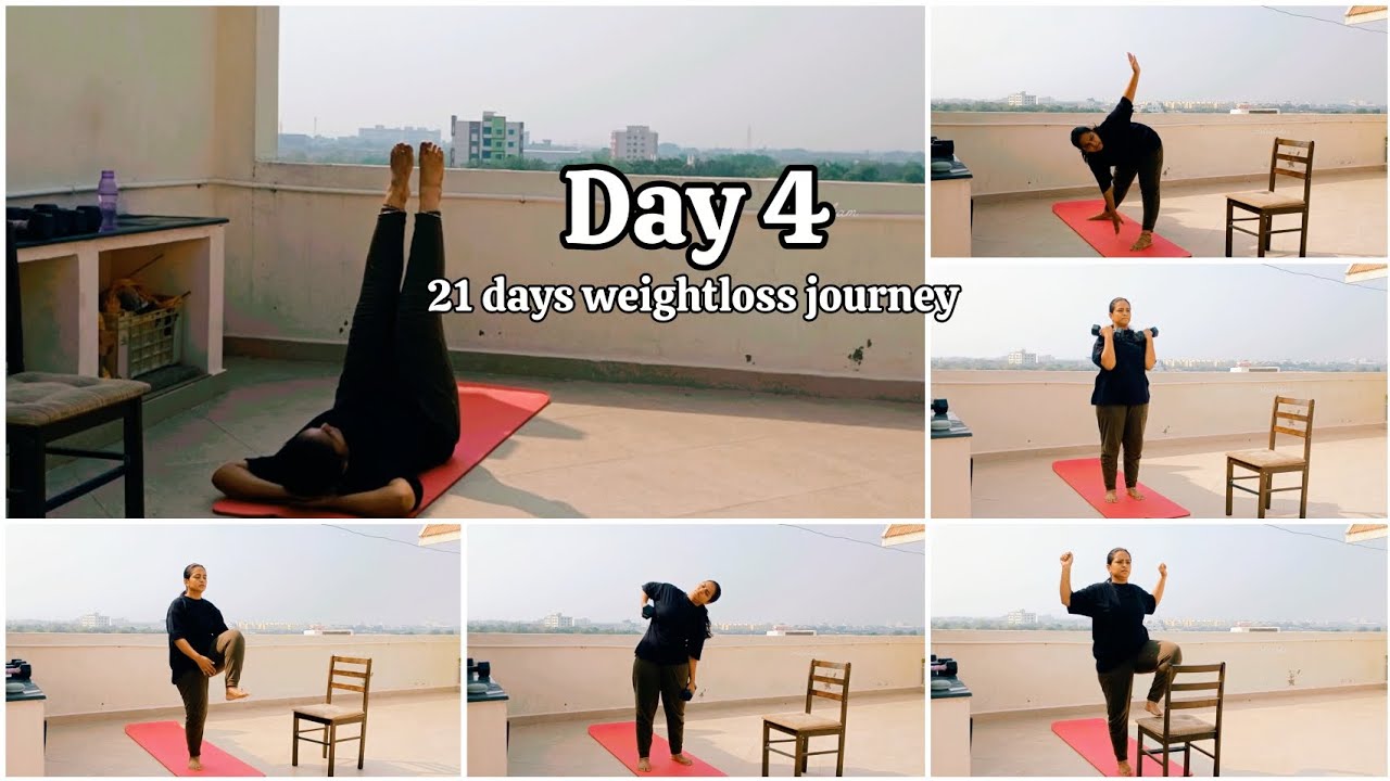 Day 4 | 21 days weightloss journey🧘🏻‍♀️| Real Life Routine💪| Honest efforts & Results @Ashalalokam