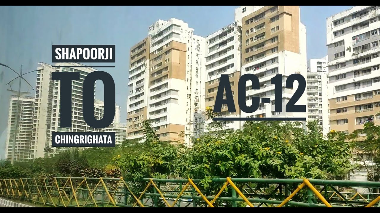 Shapoorji to Chingrighata AC-12 Bus full journey|AC-12| Kolkata bus journey| #kolkata #busjourney