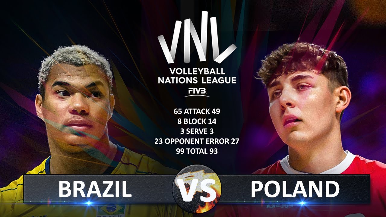 Brazil vs Poland | Men's VNL 2025
