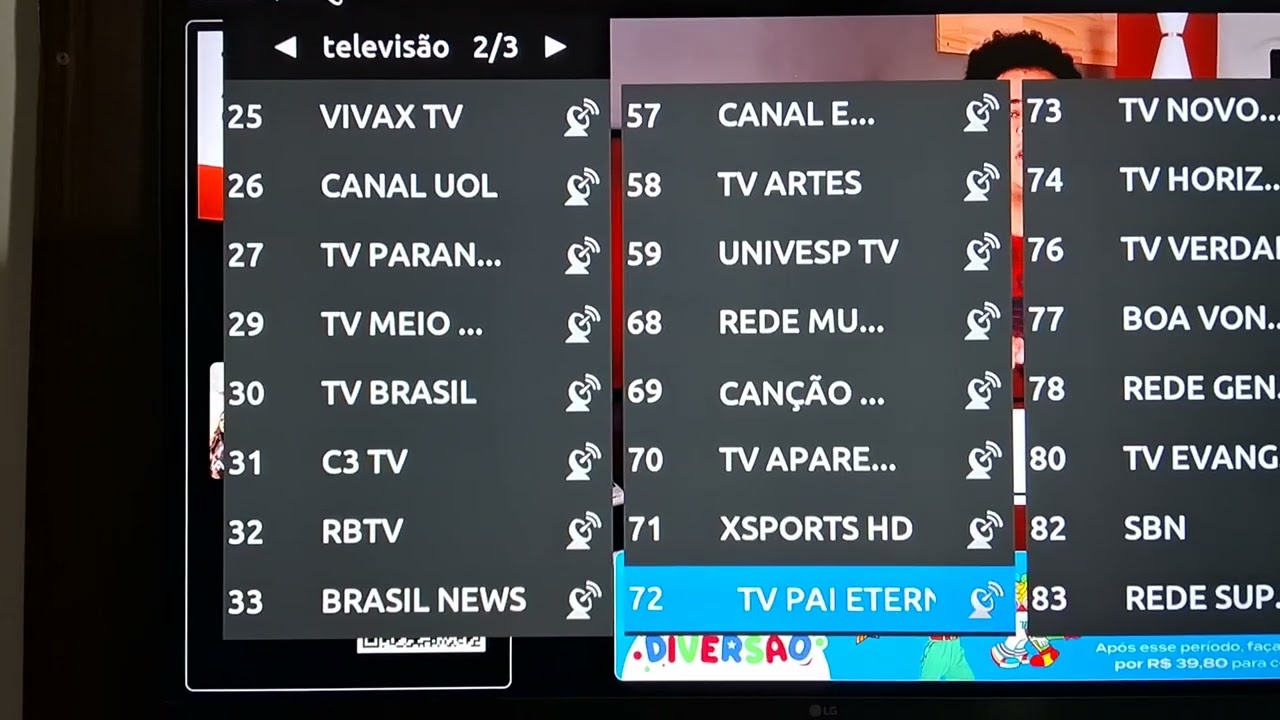 Canais Abertos já Disponível na Nova Parabólica B1 43 outubro de 2025