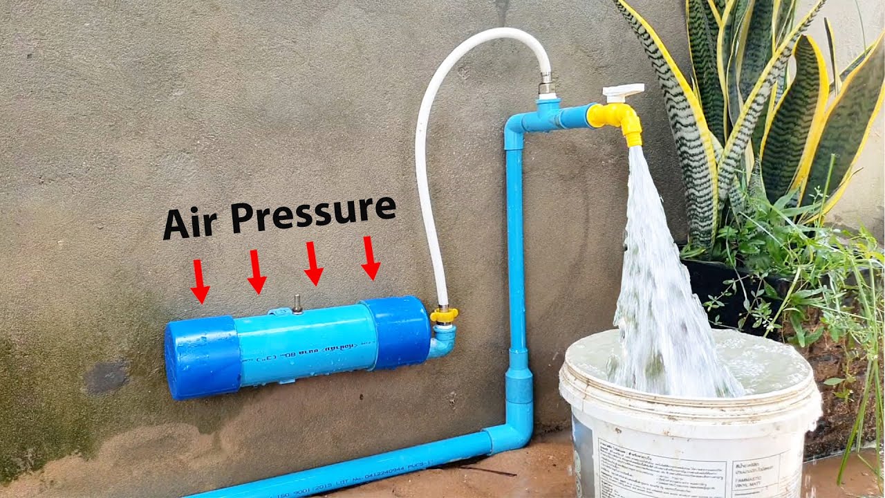 Amazing idea to fix PVC pipe low pressure water to make strong pressure water