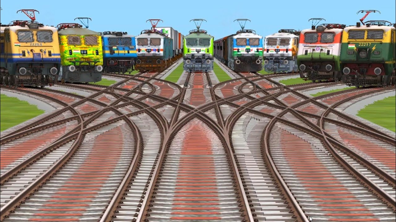 New trains android game classic world play Rail station track stoppage by express crossing classic 