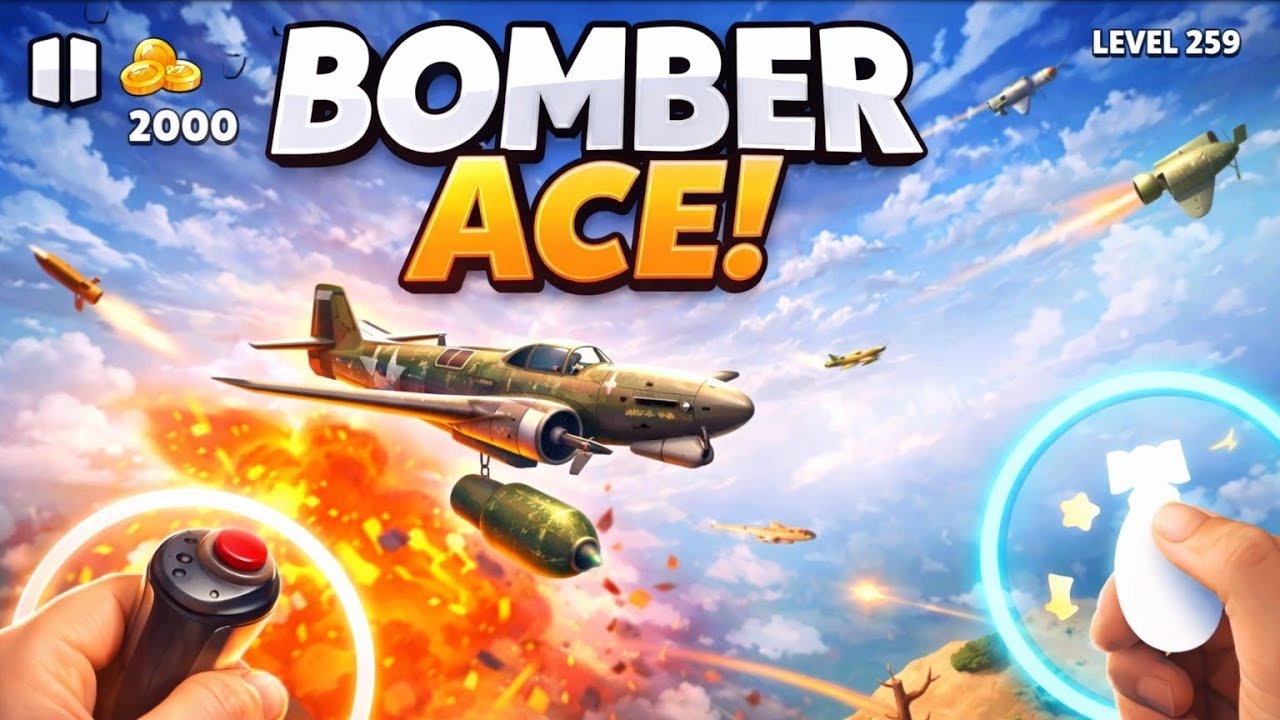 P-51 Mustang vs Enemy Fighters – Bomber Ace Gameplay | Levels 259-262