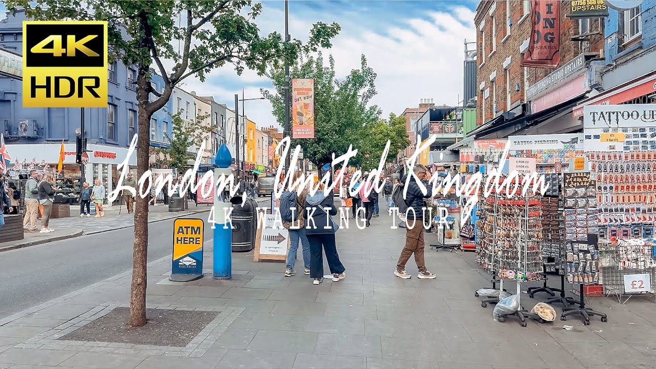 Camden Town Walking Tour 🇬🇧 | London&rsquo;s Iconic Market Area in 4K HDR