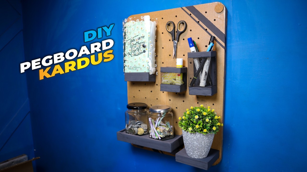 Membuat Pegboard Dari Kardus Bekas Membuat Penyimpanan Kalian Lebih Rapi