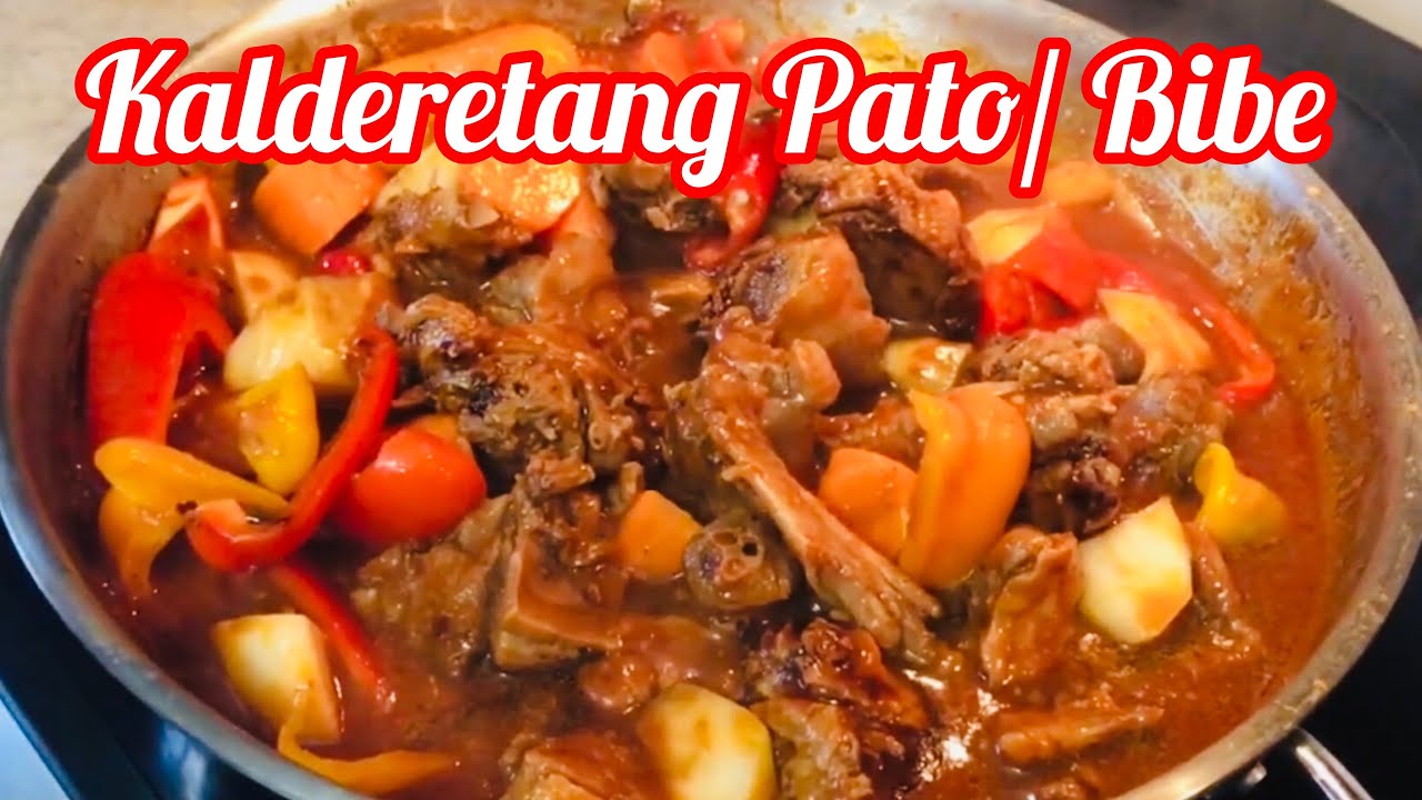 Kalderetang Pato Recipe , Kalderetang Bibe, Kalderetang Itik, Duck Stew, Pinoy Recipe