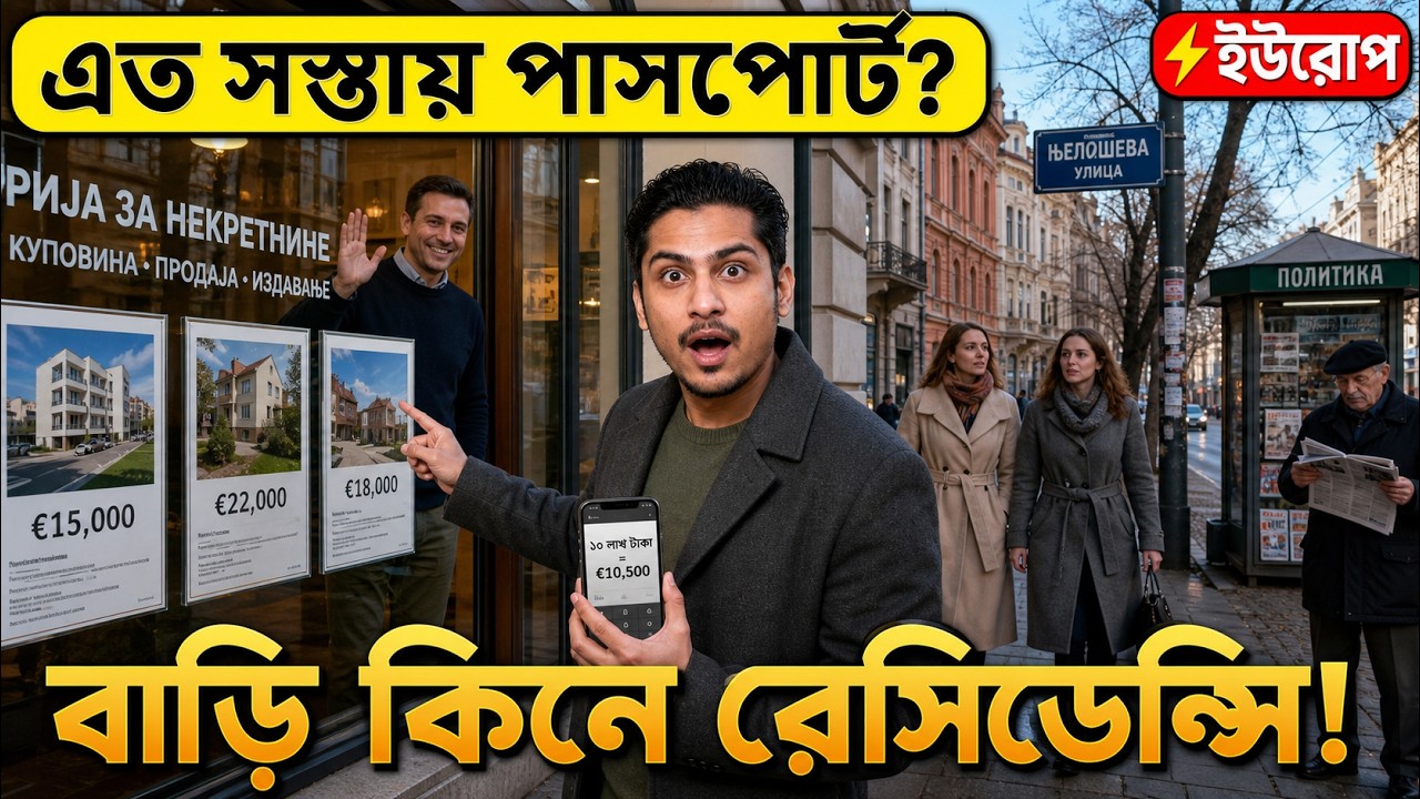 পুরো পরিবার সেটেল! ১৩৫ দেশে ভিসা ফ্রি 🛂 Serbia PR to Passport 2026