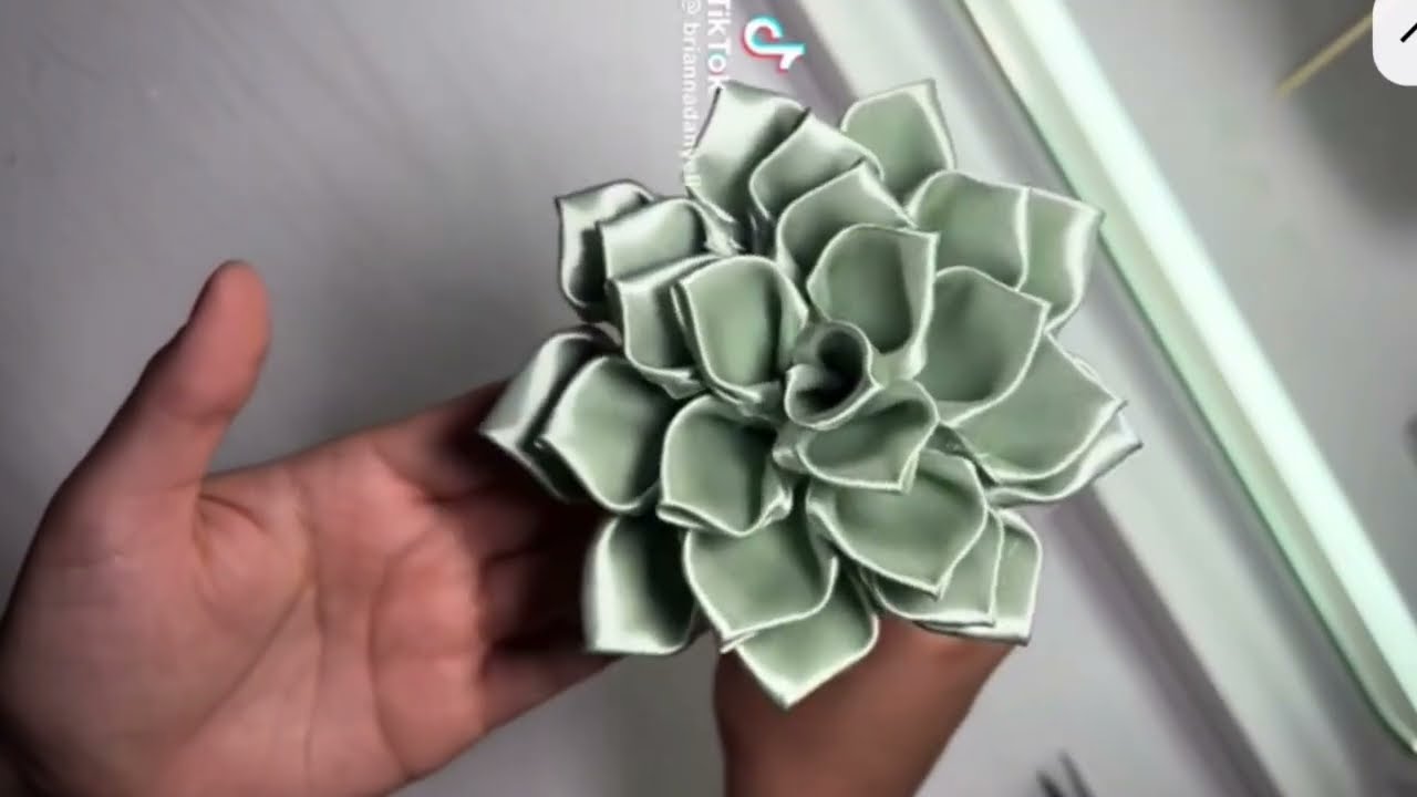 DIY Satin Ribbon Flowers| How To Make Beautiful Flowers for Vase | Easy satin ribbon flowers making